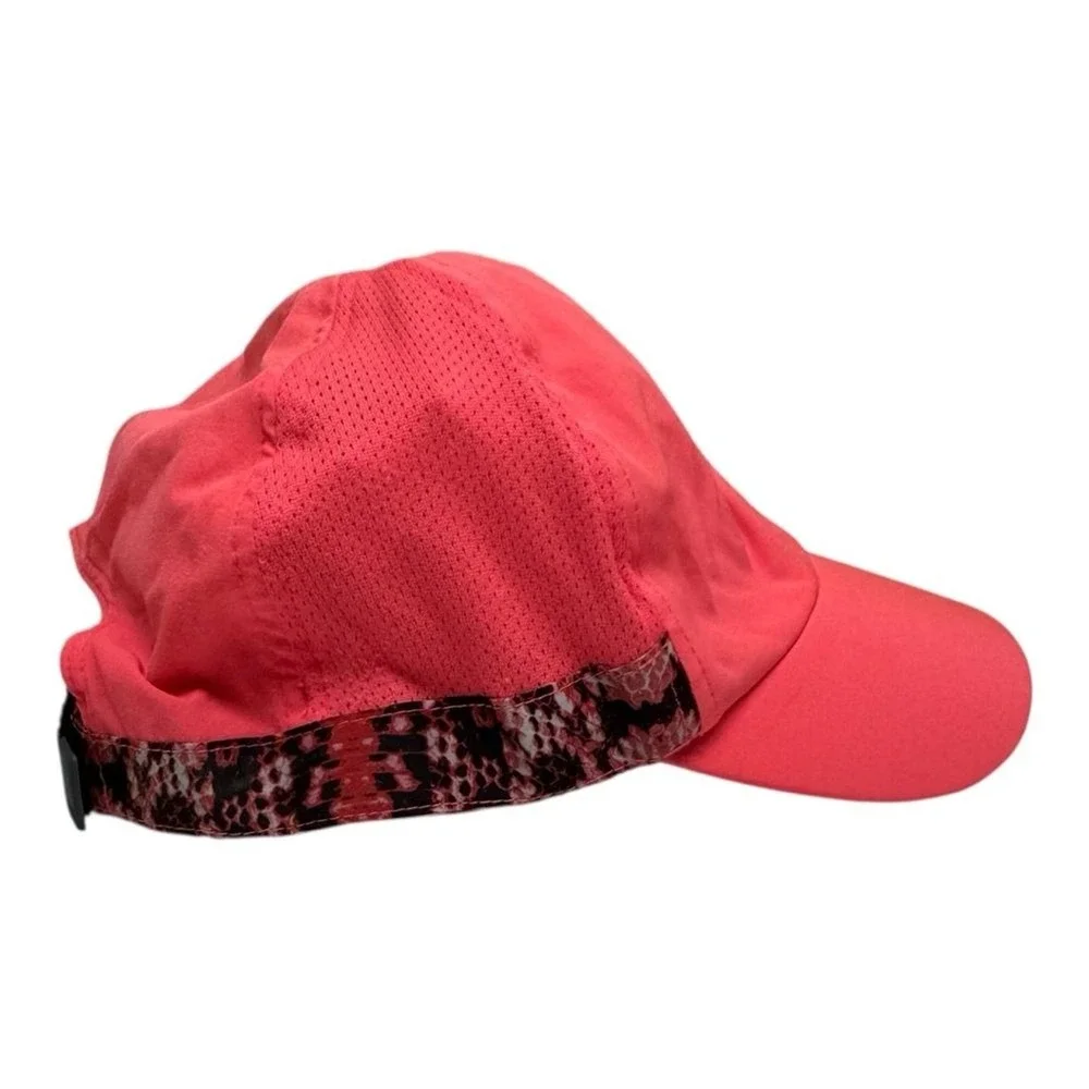 Under Armour Bright Coral Pink Snake Print Detail‎ Activewear Lightweight Hat